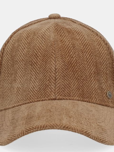 United Colors of Benetton czapka z daszkiem kolor brązowy 60OZDA01C - zdjęcie produktu nr 2