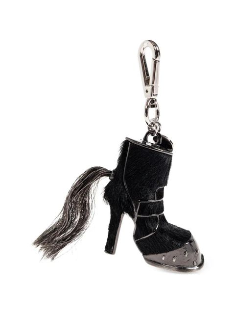 Alexander McQueen leather keyring - Black - zdjęcie produktu nr 2