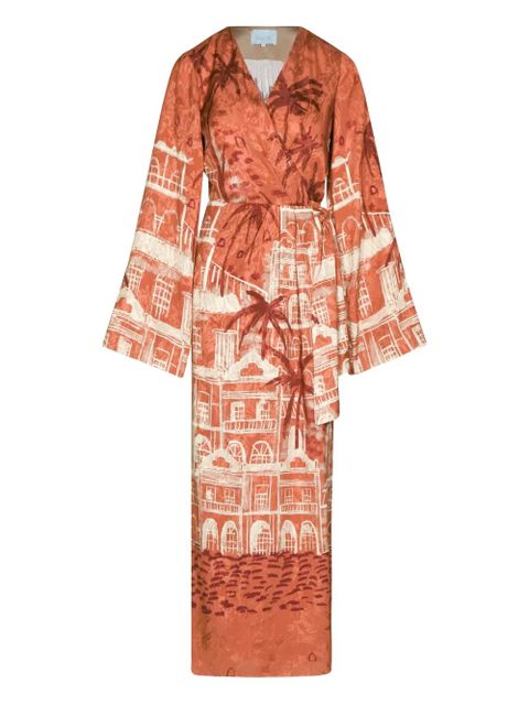 Johanna Ortiz Ollantay printed maxi dress - Red - zdjęcie produktu nr 1