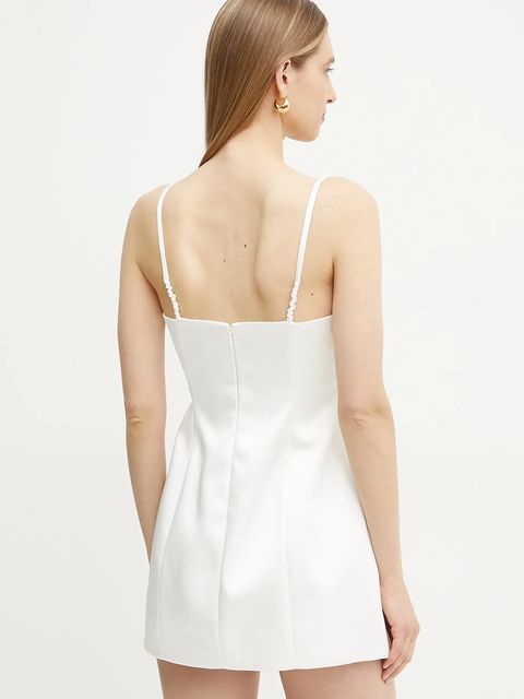 Bardot sukienka kolor biały mini prosta 59817DB - zdjęcie produktu nr 2