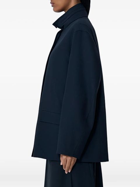 The Row Tanera high-collar coat - Blue