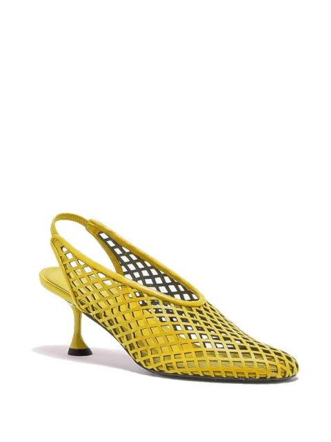 Proenza Schouler Tee perforated slingback pumps - Yellow - zdjęcie produktu nr 2