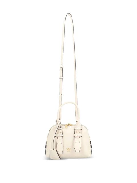PINKO mini Escape leather bowling tote bag - Neutrals