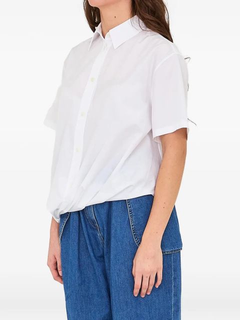 LOEWE asymmetrical-hem shirt - White
