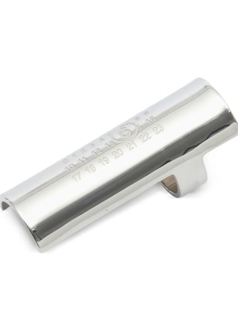 MM6 Maison Margiela engraved ring - Silver - zdjęcie produktu nr 2