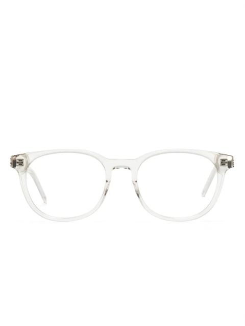 Saint Laurent Eyewear transparent-frame design glasses - Neutrals - zdjęcie produktu nr 1