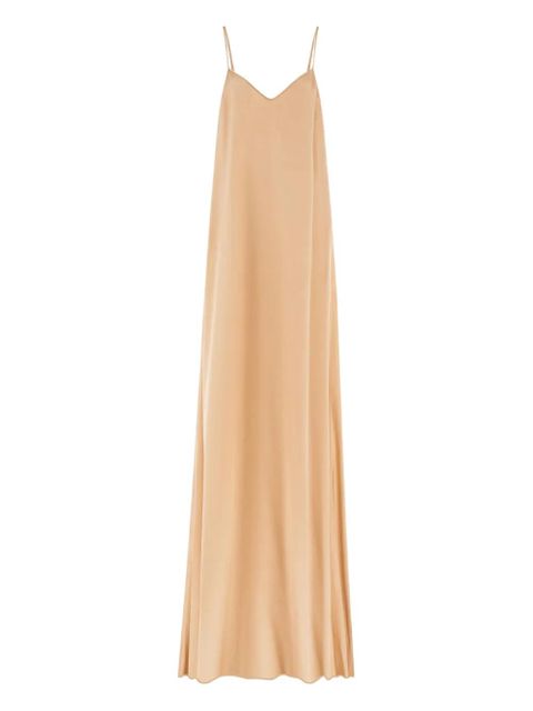 Ferragamo v-neck maxi dress - Neutrals - zdjęcie produktu nr 1