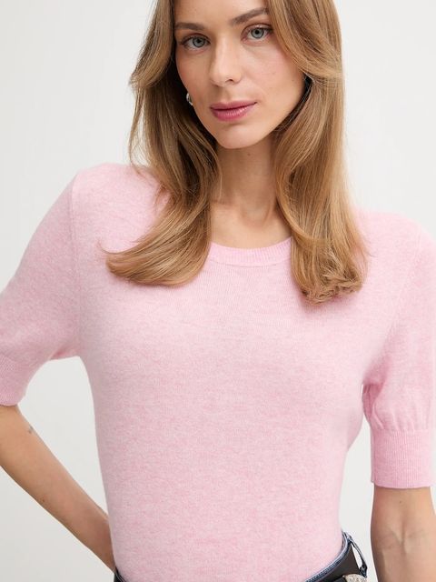 United Colors of Benetton sweter damski kolor różowy lekki 1002D10D2