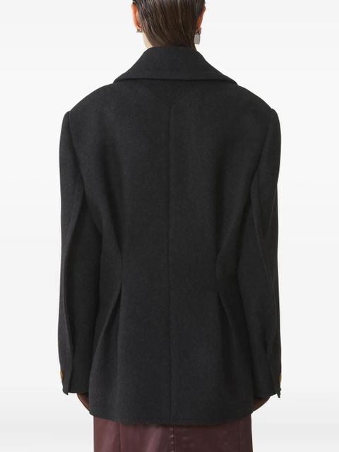 Lanvin double-breasted long-sleeve jacket - Black