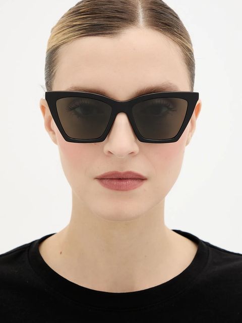 Alexander McQueen okulary przeciwsłoneczne damskie kolor czarny AM0536S