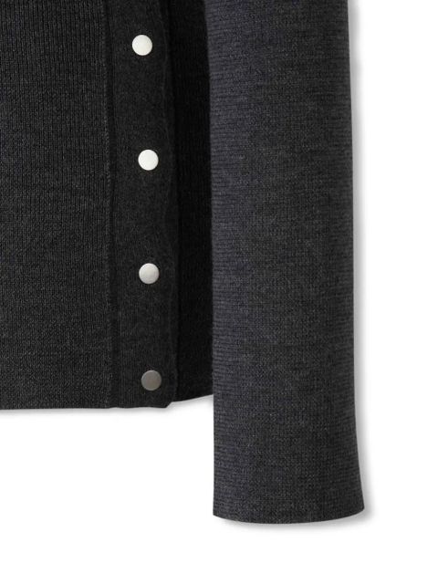 Jil Sander V-neck button-detail sweater - Grey