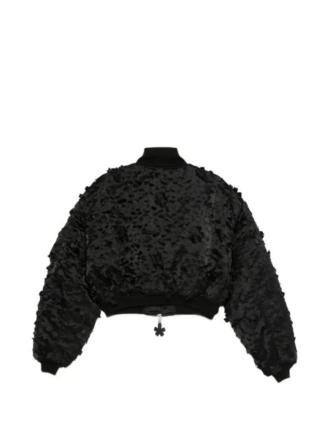 Cecilie Bahnsen x Alpha Industries floral-appliqué jacket - Black - zdjęcie produktu nr 2