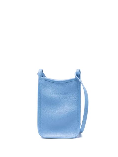 Longchamp Le Foulonné leather mini bag - Blue - zdjęcie produktu nr 1