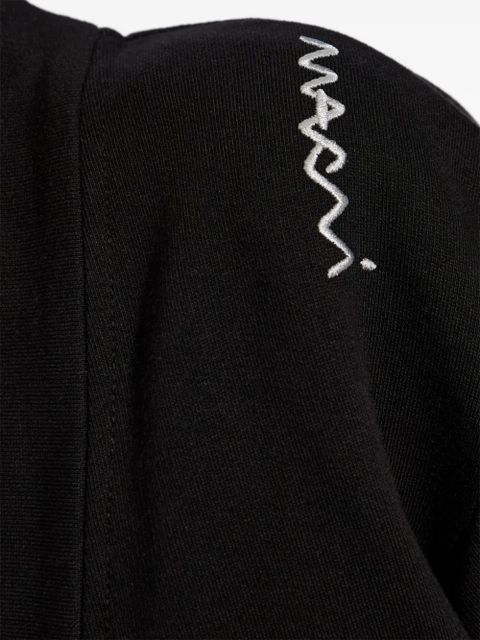 Marni embroidered-logo cardigan - Black