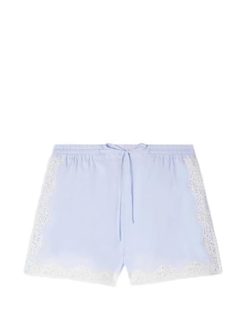 SANDRO lace detail shorts - Blue - zdjęcie produktu nr 1