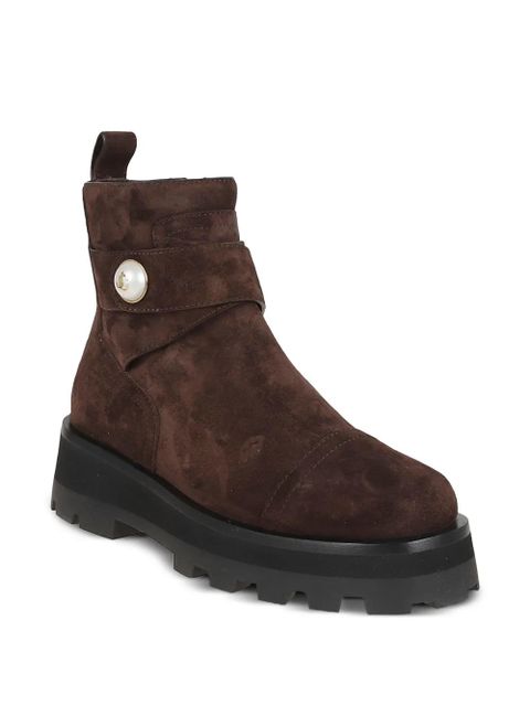 Jimmy Choo buckle calf suede boots - Brown - zdjęcie produktu nr 2