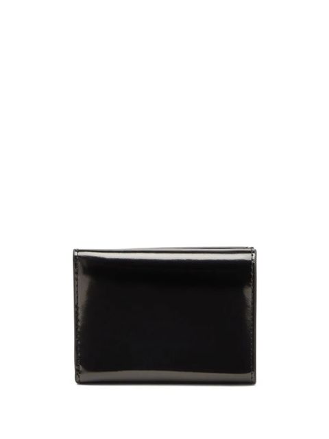 Diesel 1dr patent-leather wallet - Black