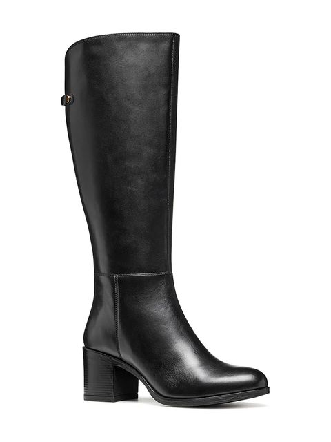 Geox kozaki D NEW ASHEEL damskie kolor czarny na słupku D56FSB 00043 C9999