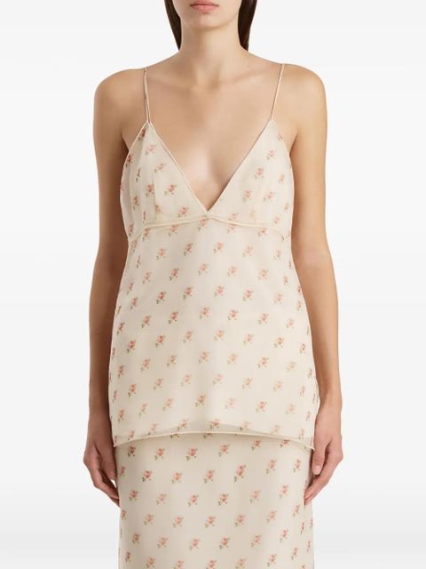 KHAITE patterned top - Pink