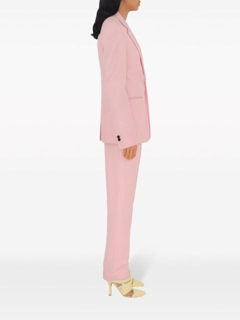 Burberry single-breasted wool blazer - Pink