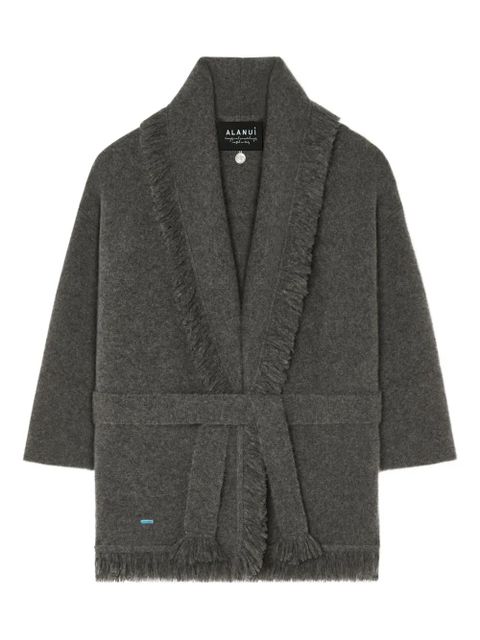 Alanui Finest fringed shawl-collar cardigan - Grey - zdjęcie produktu nr 1