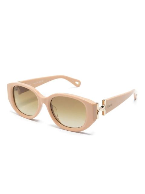 Chloé Eyewear rectangle-frame sunglasses - Neutrals - zdjęcie produktu nr 2