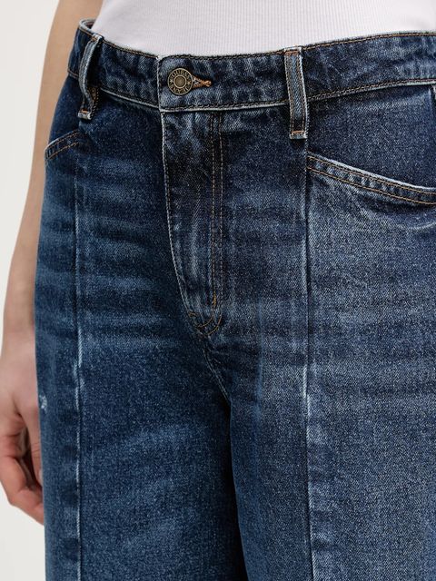 Guess Jeans jeansy damskie kolor granatowy W6RA1H D5M4N