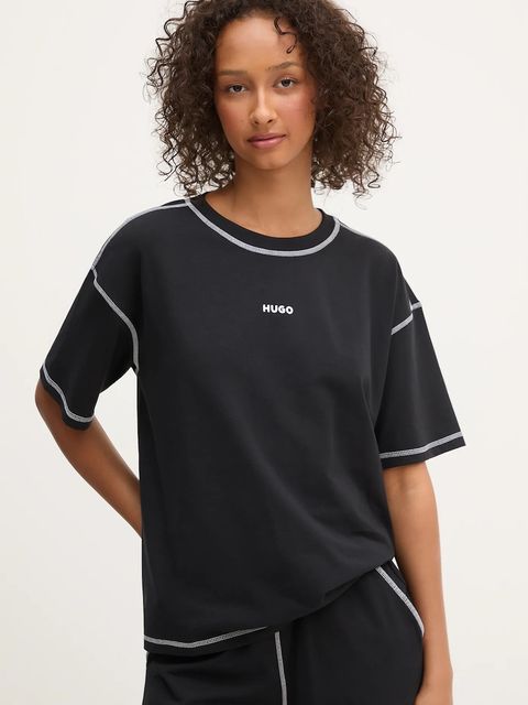 HUGO piżama damska kolor czarny 50543530