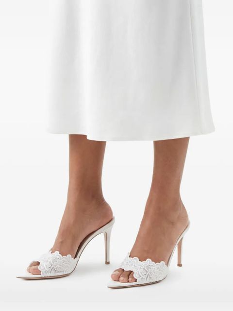 Gianvito Rossi Yvonne mules - White