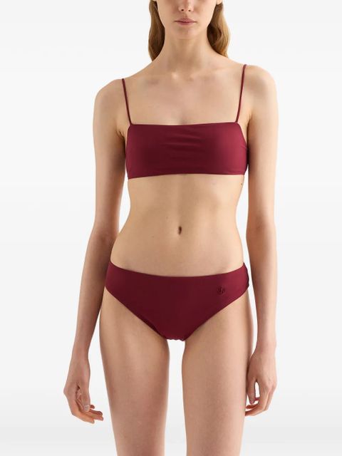 Jil Sander Jersey Bandeau straps bikini top - Neutrals