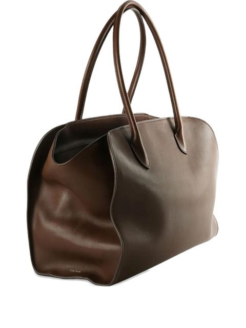 The Row Marlo 12 leather tote bag - Brown - zdjęcie produktu nr 1
