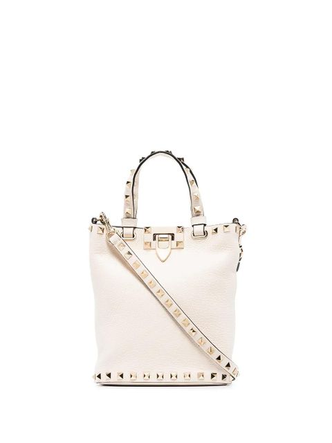 Valentino Garavani Rockstud leather crossbody bag - Neutrals - zdjęcie produktu nr 1