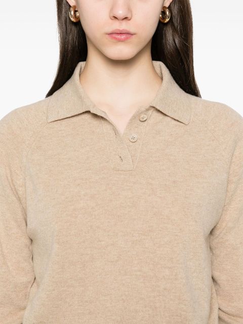 Maison Margiela wool polo top - Neutrals