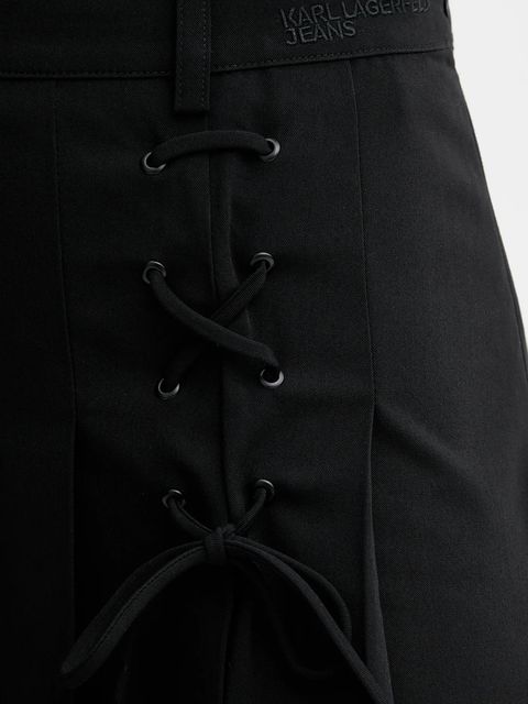 Karl Lagerfeld Jeans spódnica kolor czarny mini rozkloszowana B1W12020