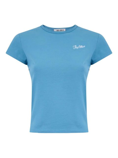 The Attico logo-embroidered T-shirt - Blue - zdjęcie produktu nr 1
