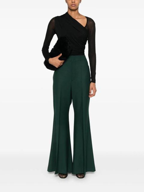 Victoria Beckham wide-leg trousers - Green - zdjęcie produktu nr 2