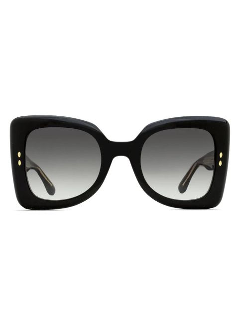 Isabel Marant Eyewear printed butterfly-frame sunglasses - Black - zdjęcie produktu nr 1