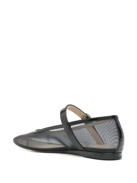 Le Monde Beryl mesh ballet flats - Black