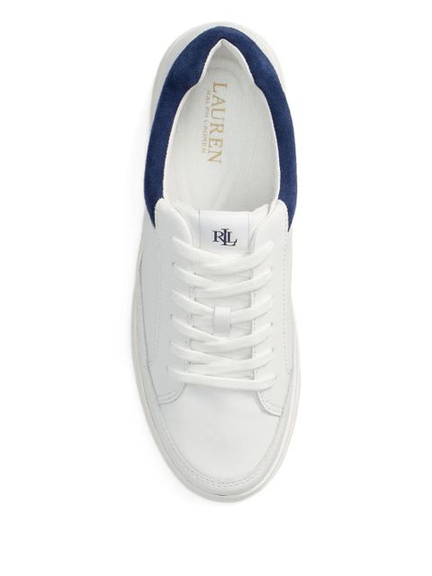 Lauren Ralph Lauren Hailey leather sneakers - White