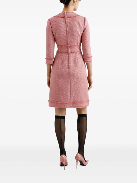 Dolce & Gabbana DNA frayed-edge midi dress - Pink - zdjęcie produktu nr 2