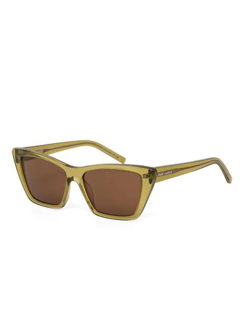 Saint Laurent Eyewear cat-eye sunglasses - Green - zdjęcie produktu nr 2