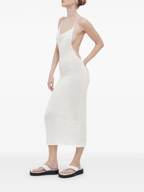 ALOHAS open-back midi dress - White