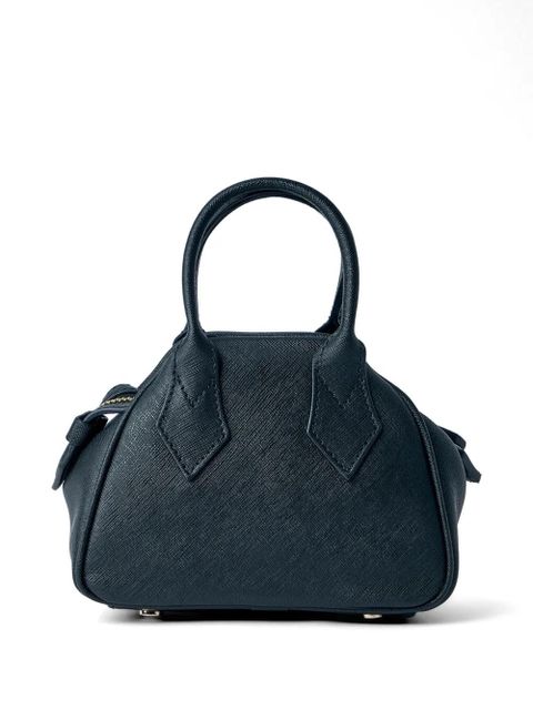 Vivienne Westwood mini Yasmine top-handle textured tote bag - Black - zdjęcie produktu nr 2