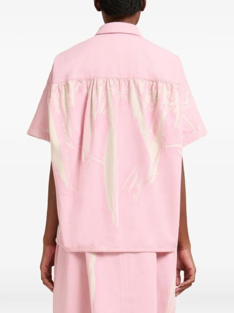 Marni short-sleeves denim shirt - Pink
