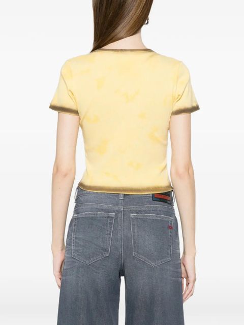 PINKO logo-embroidered T-shirt - Yellow