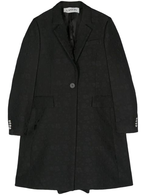 Lanvin cloqué midi coat - Black - zdjęcie produktu nr 1