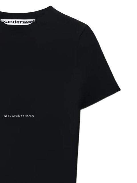 Alexander Wang logo-detail short-sleeve crewneck mini dress - Black - zdjęcie produktu nr 2