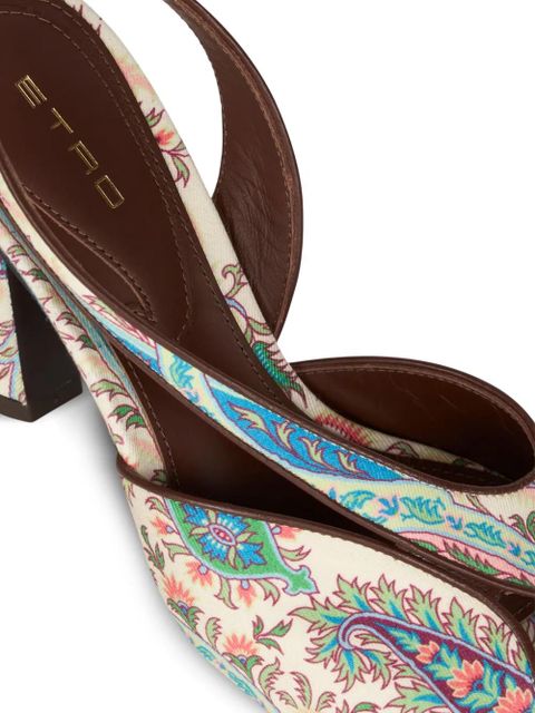 ETRO printed ankle-strap sandals - Neutrals