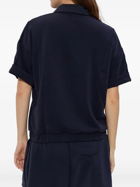 BOGNER Finya zip-up polo shirt - Blue