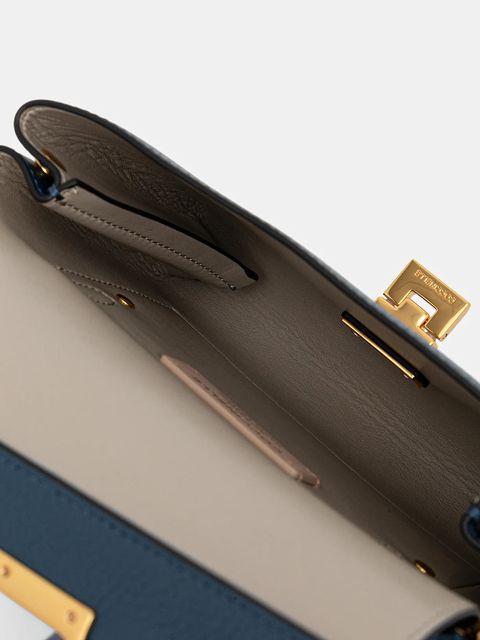 Coccinelle torebka skórzana kolor niebieski E1 MD5 55 B7 01